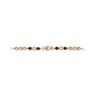 Ethnic Shishfool Rajasthani Mathapatti Kundan Pearl For Women