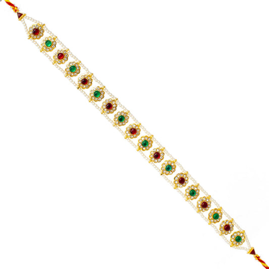 Ethnic Shishful Rajasthani Mathapatti Kundan Pearl For Women