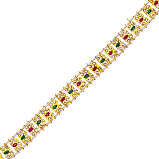 Rajputi Borla Mangtikka studded with Pearl Stone for women