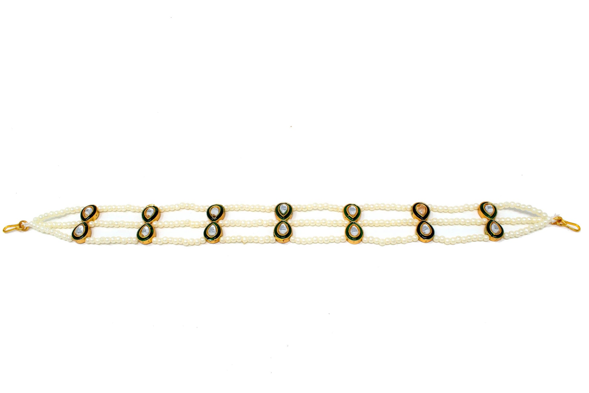 Ethnic Rajputi Rajasthani Mathapatti Kundan Pearl For Women