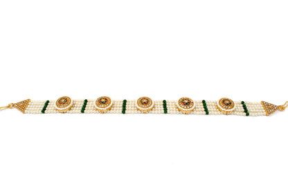 Ethnic Rajputi Rajasthani Mathapatti Kundan Pearl For Women