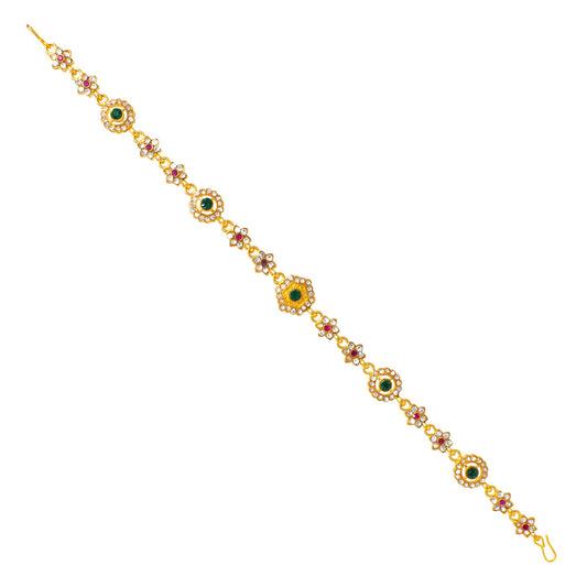 Ethnic Rajputi Rajasthani Mathapatti Kundan Pearl For Women