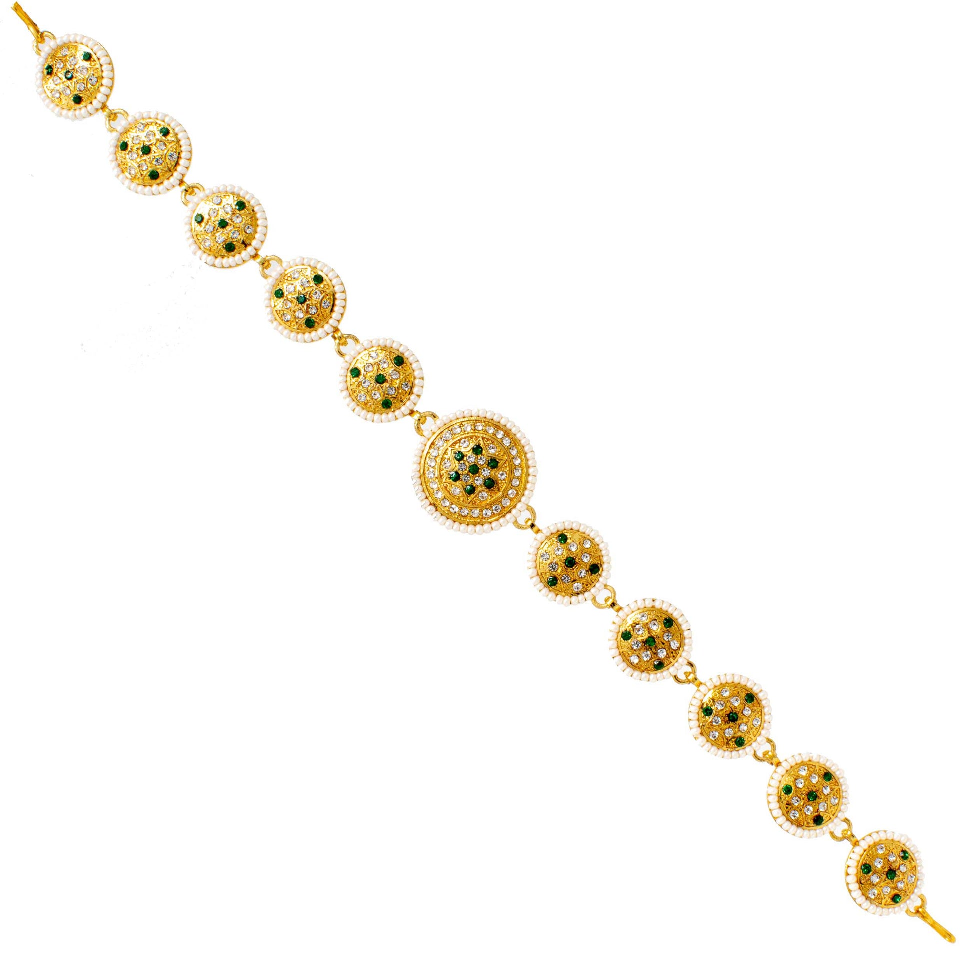 Ethnic Rajputi Rajasthani Mathapatti Kundan Pearl For Women