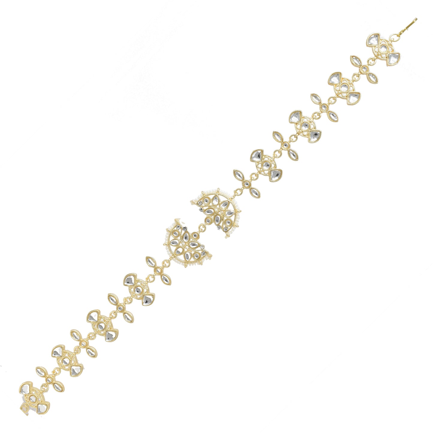 Rajputi Borla Mangtikka studded with Pearl Stone for women