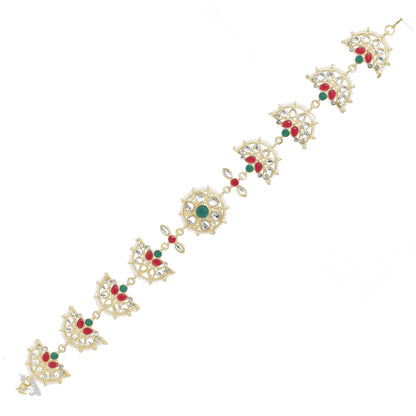 Rajputi Borla Mangtikka studded with Pearl Stone for women