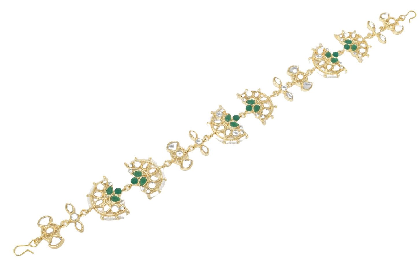 Rajputi Borla Mangtikka studded with Pearl Stone for women