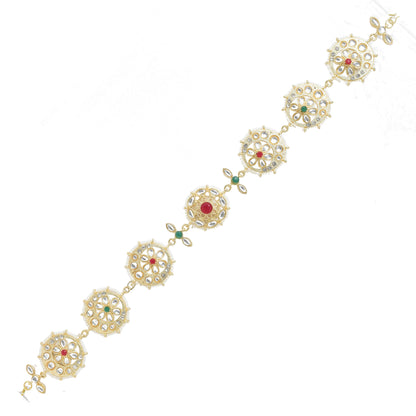 Rajputi Borla Mangtikka studded with Pearl Stone for women