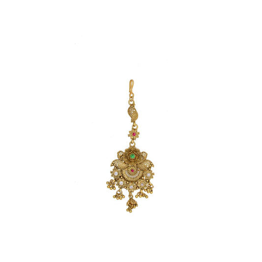 Rajputi  Mangtikka studded with Pearl Stone for women